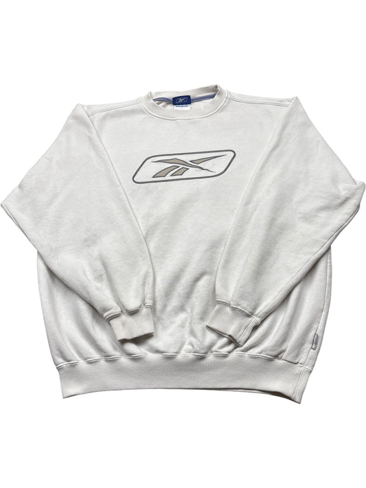Vintage White Reebok Sweatshirt (M)