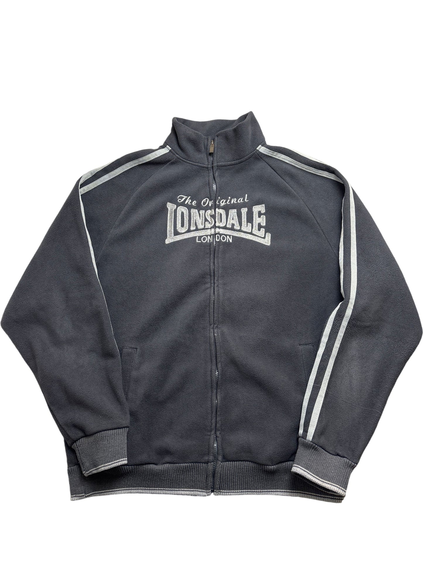 Vintage Grey Lonsdale Track Jacket 90s (XXL)