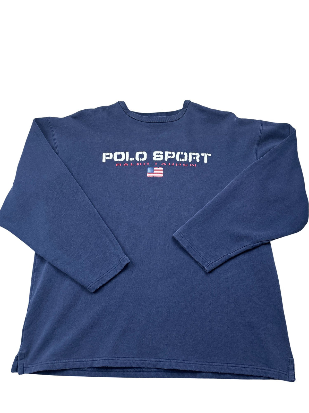 Vintage Blue Polo Ralph Lauren Crewneck Sweatshirt 90s (XL)