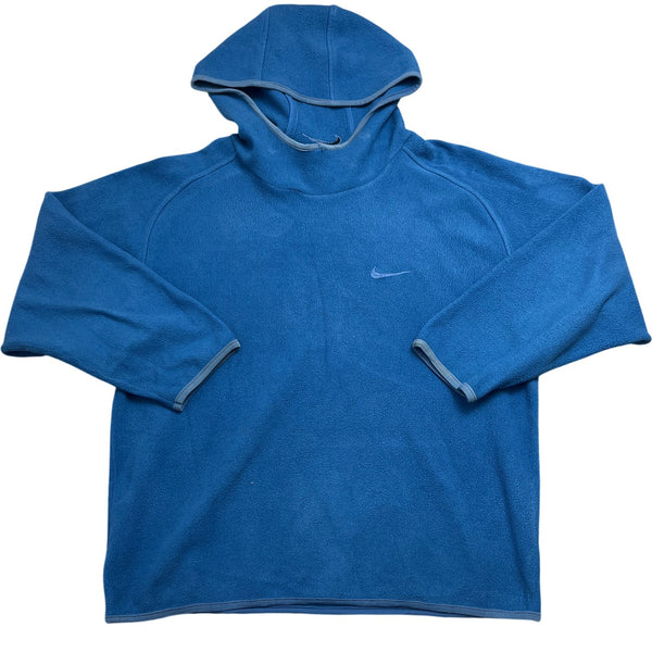 Vintage Blue Nike Hoodie Fleece Y2K (S)