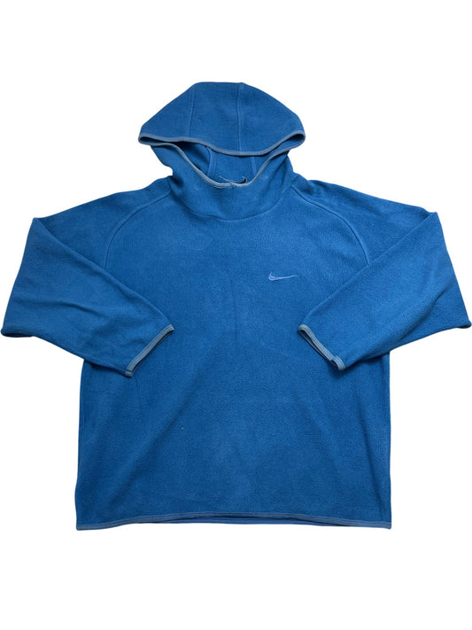 Vintage Blue Nike Hoodie Fleece Y2K (S)