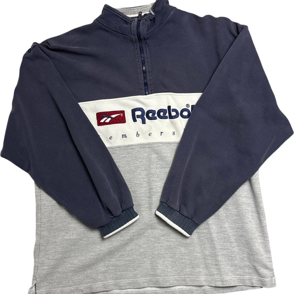 Vintage Blue Reebok Sweatshirt Spell-out (M)