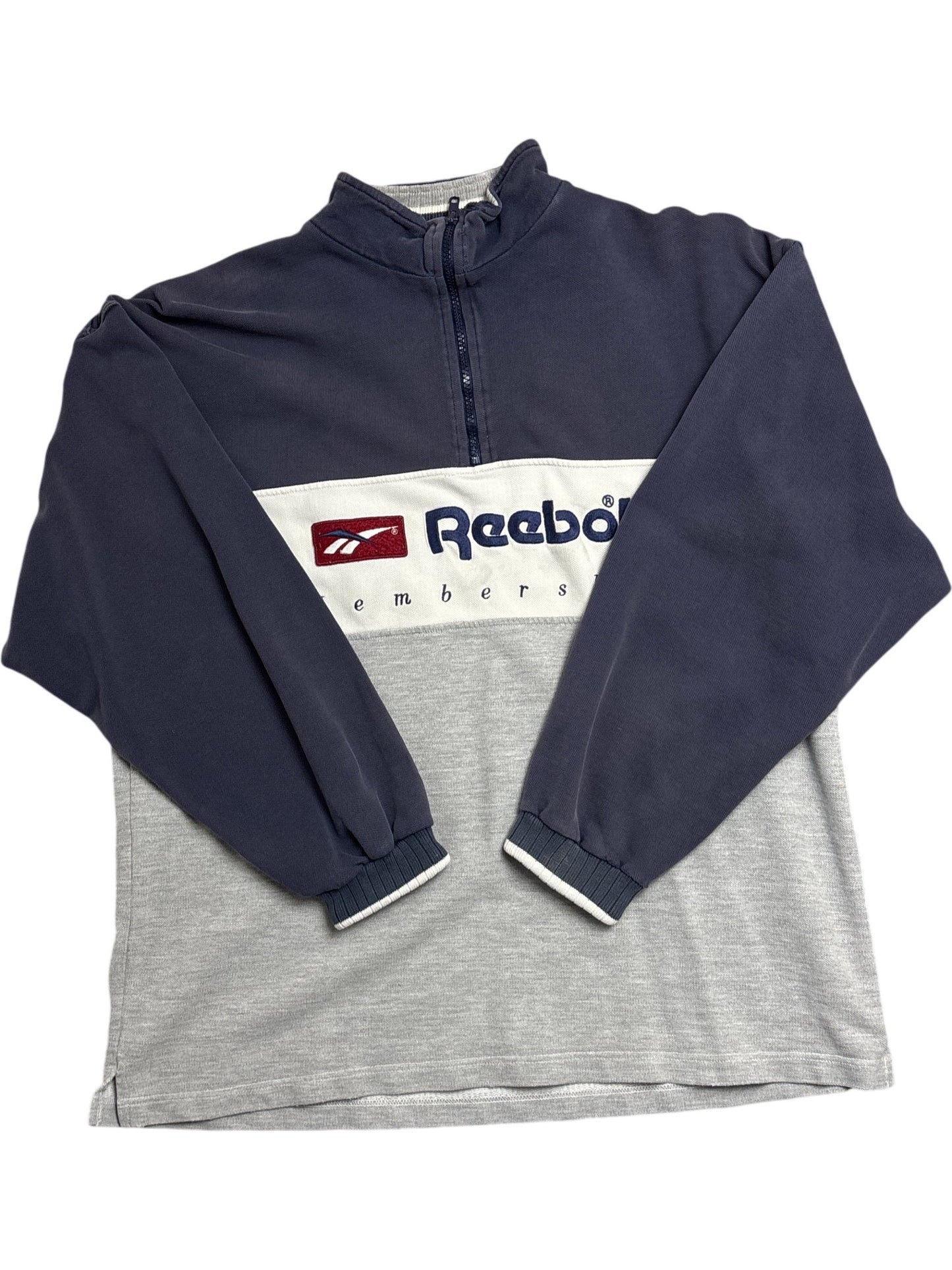 Vintage Blue Reebok Sweatshirt Spell-out (M)
