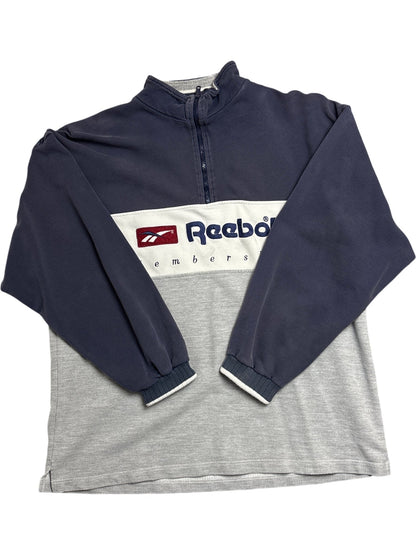 Vintage Blue Reebok Sweatshirt Spell-out (M)