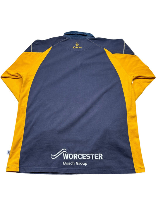 Vintage Blue Kukri Rugby Shirt Worcester Npower (XXL)