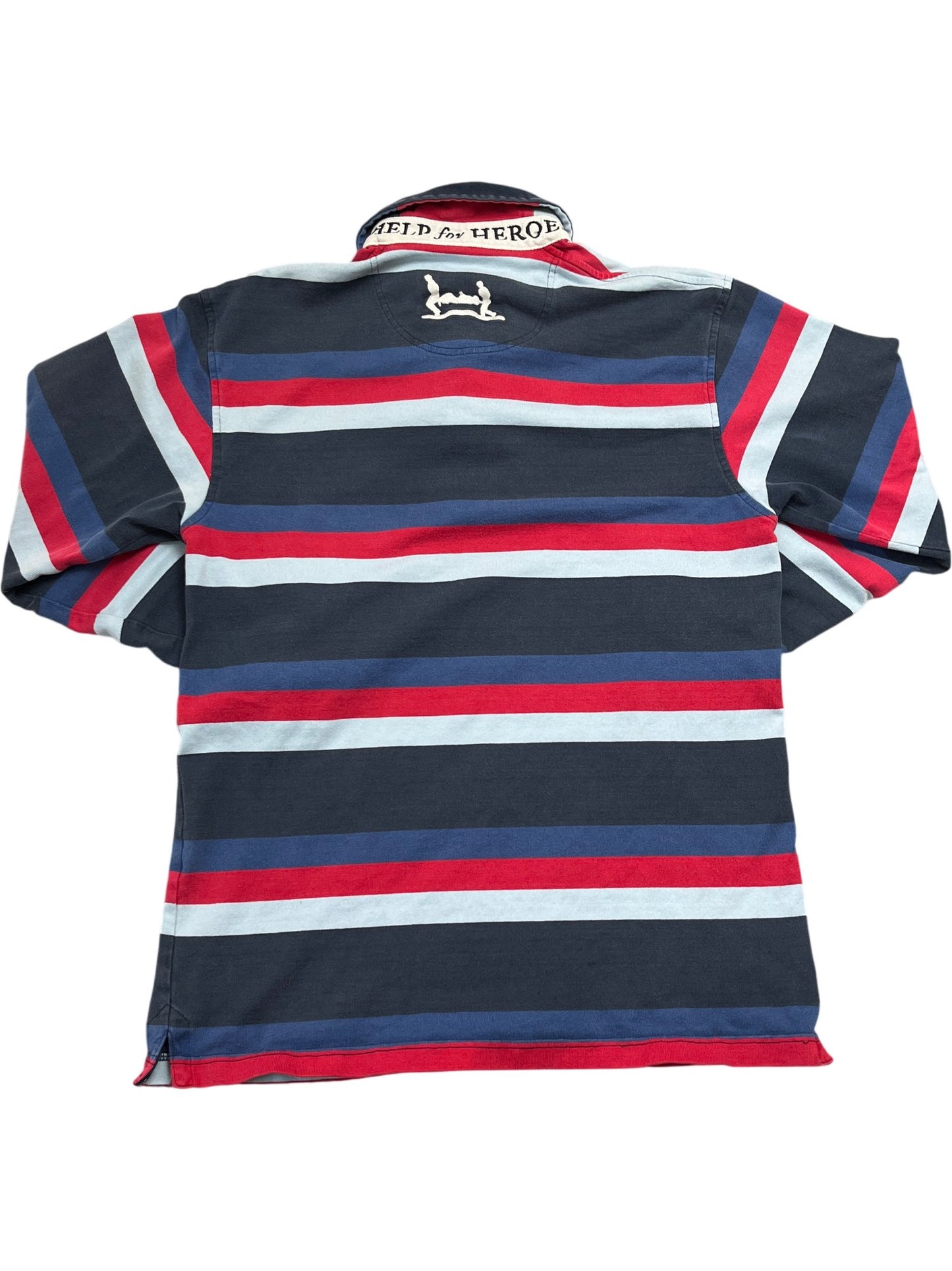 Vintage Striped Cotton Traders Rugby Shirt (S)