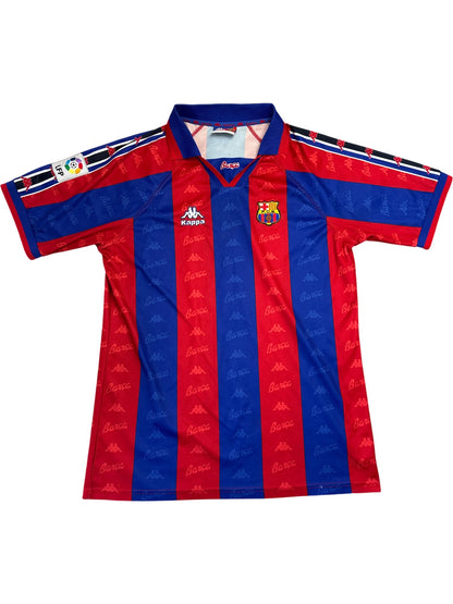Vintage Red Blue Kappa Barcelona Jersey 90s (XL)