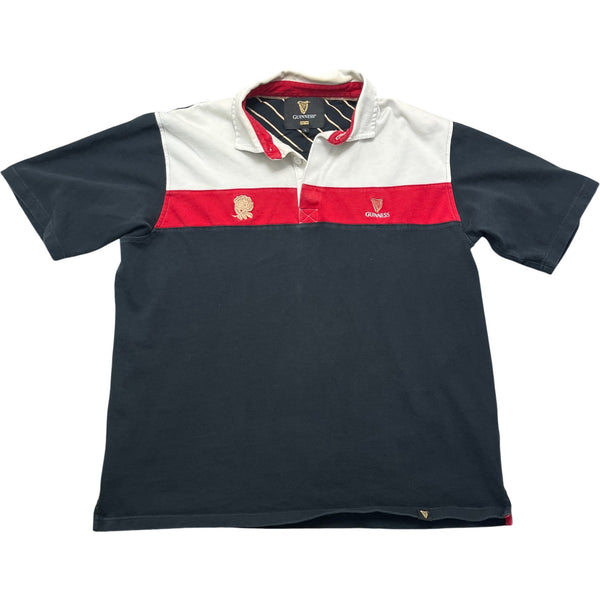 Vintage Black Guinness Rugby Shirt England (L)
