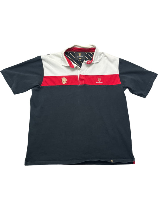 Vintage Black Guinness Rugby Shirt England (L)