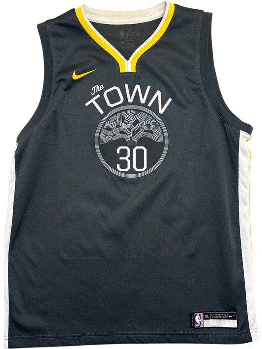 Vintage Black Nike Basketball Jersey Curry The Town (XL)