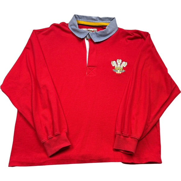Vintage Red Wales Rugby Shirt (L)