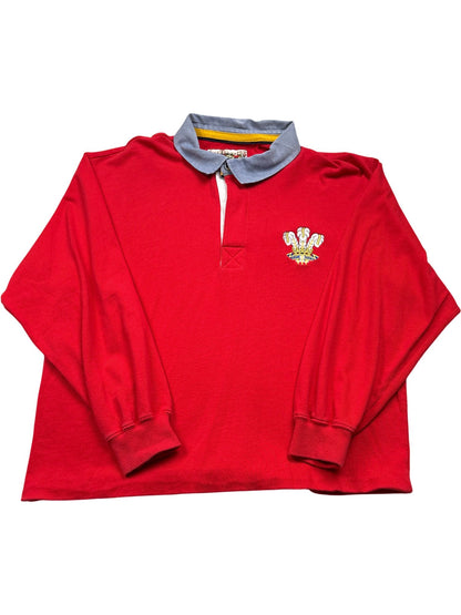 Vintage Red Wales Rugby Shirt (L)