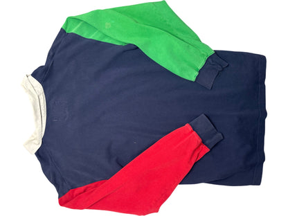 Vintage Navy Cotton Traders Rugby Shirt 90s (M)