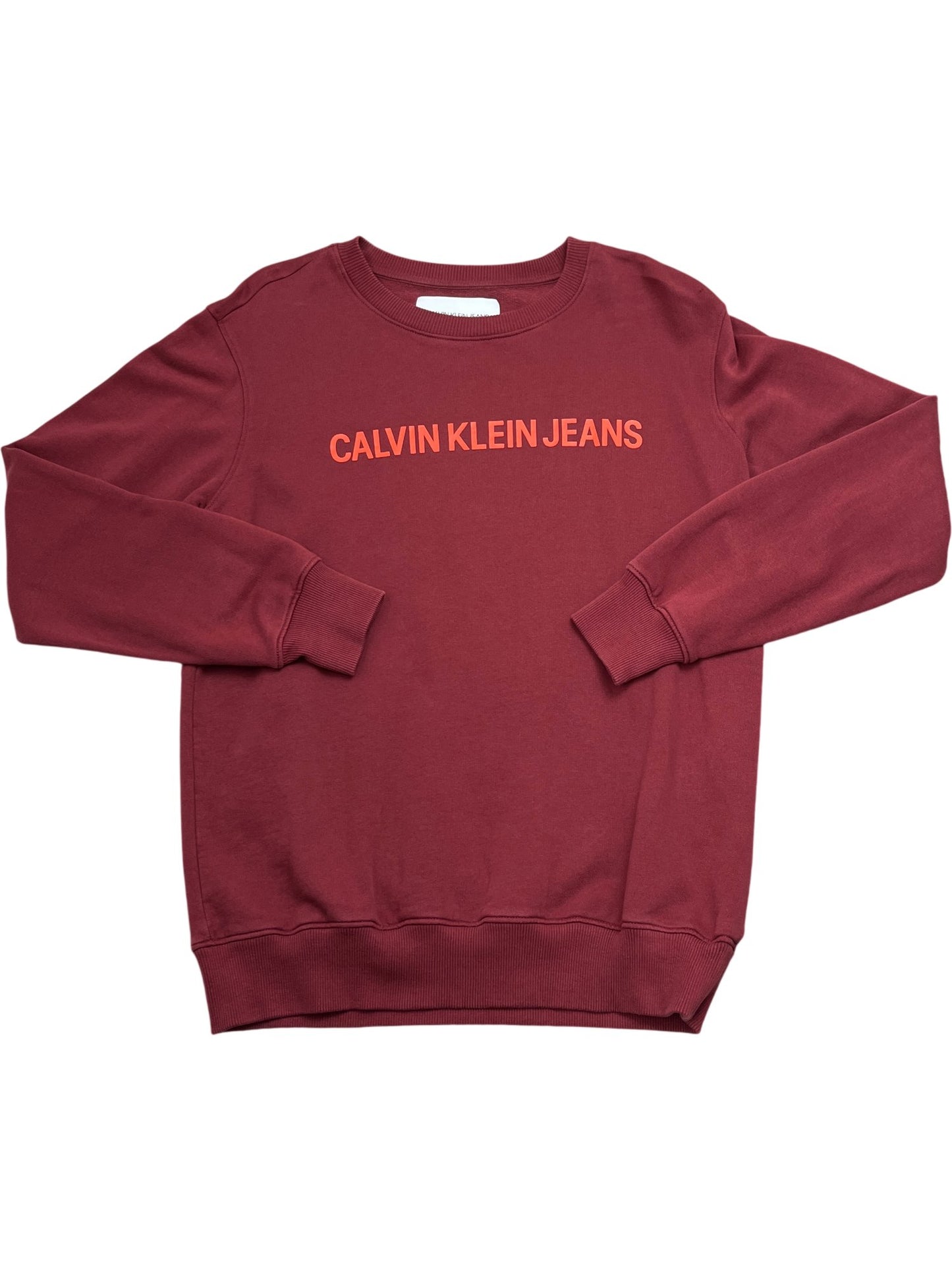 Vintage Burgundy Calvin Klein Crewneck Sweatshirt (L)