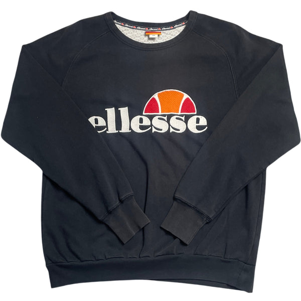Vintage Navy Ellesse Crewneck Sweatshirt Elise (XS)