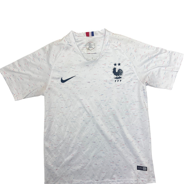 Vintage White Nike Football Jersey France Team (L)