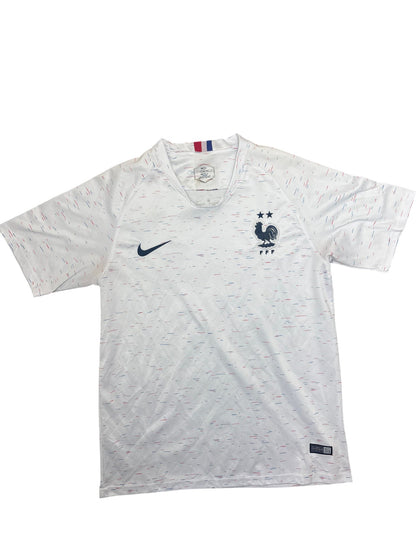 Vintage White Nike Football Jersey France Team (L)