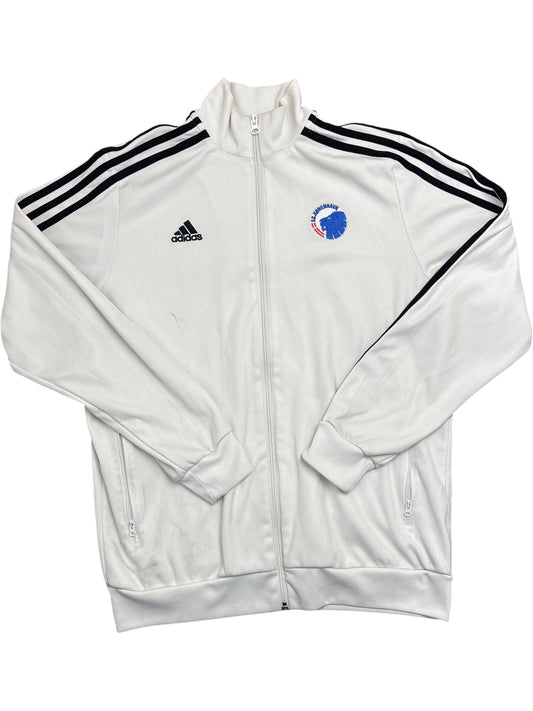 Vintage White Adidas Track Jacket (L)