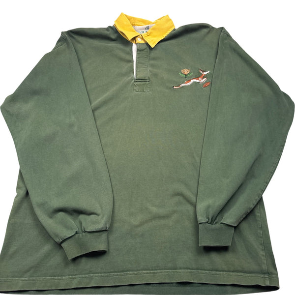 Vintage Green Springboks Rugby Shirt 90s (L)