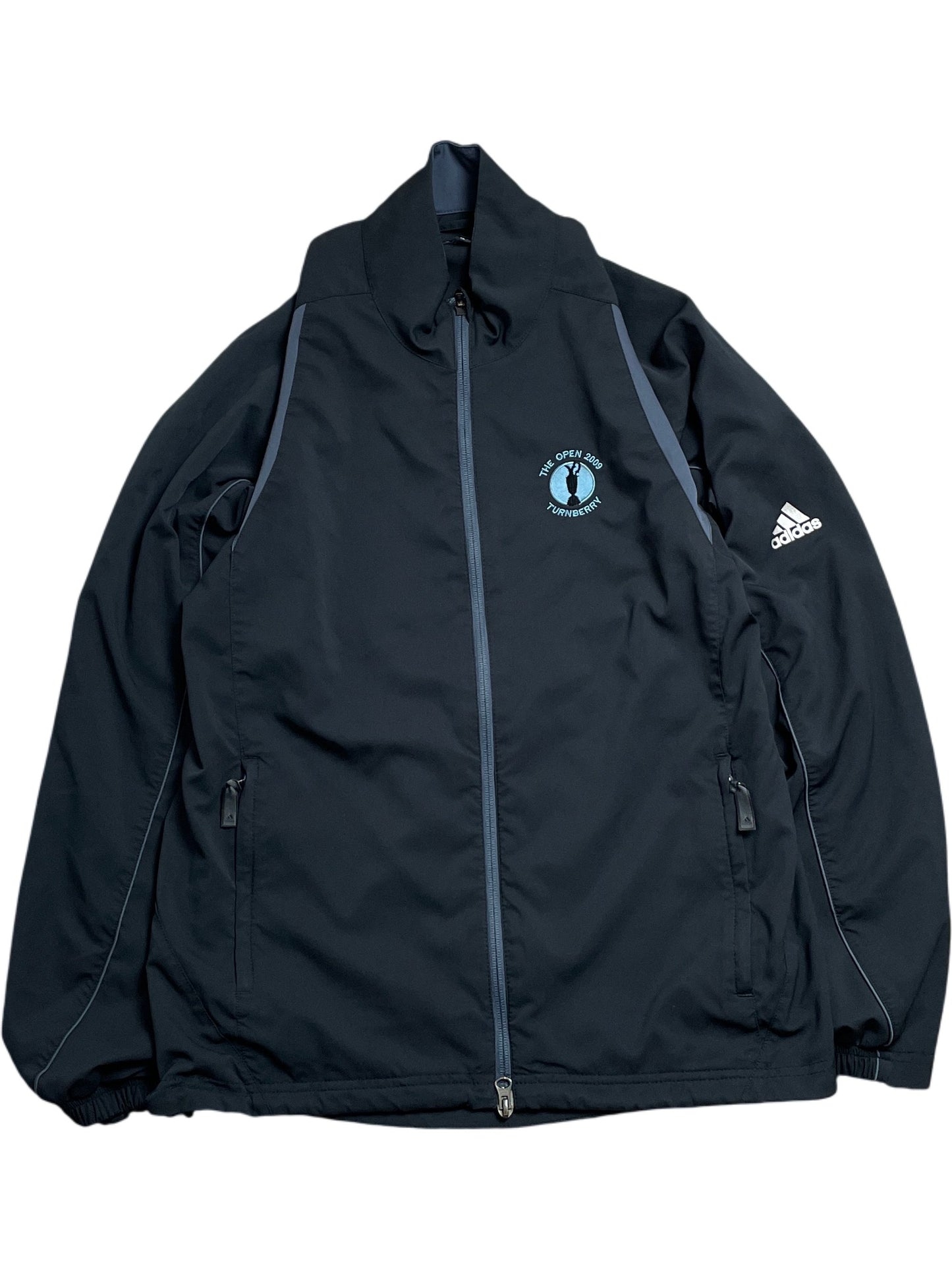 Vintage Black Adidas Track Jacket Open Golf Championship (M)