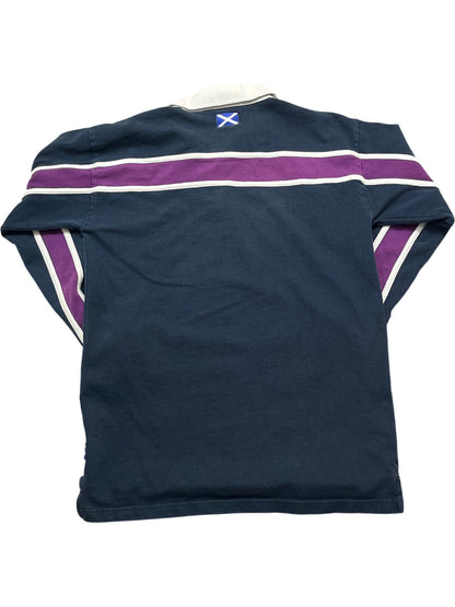 Vintage Navy Rugby Nations Scotland Rugby Shirt 90s (S)