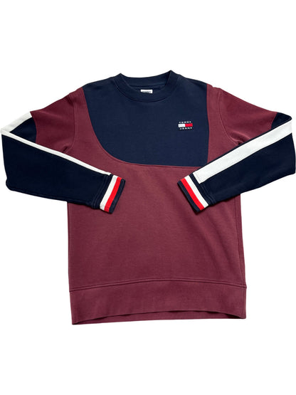 Vintage Burgundy Tommy Jeans Sweatshirt (S)