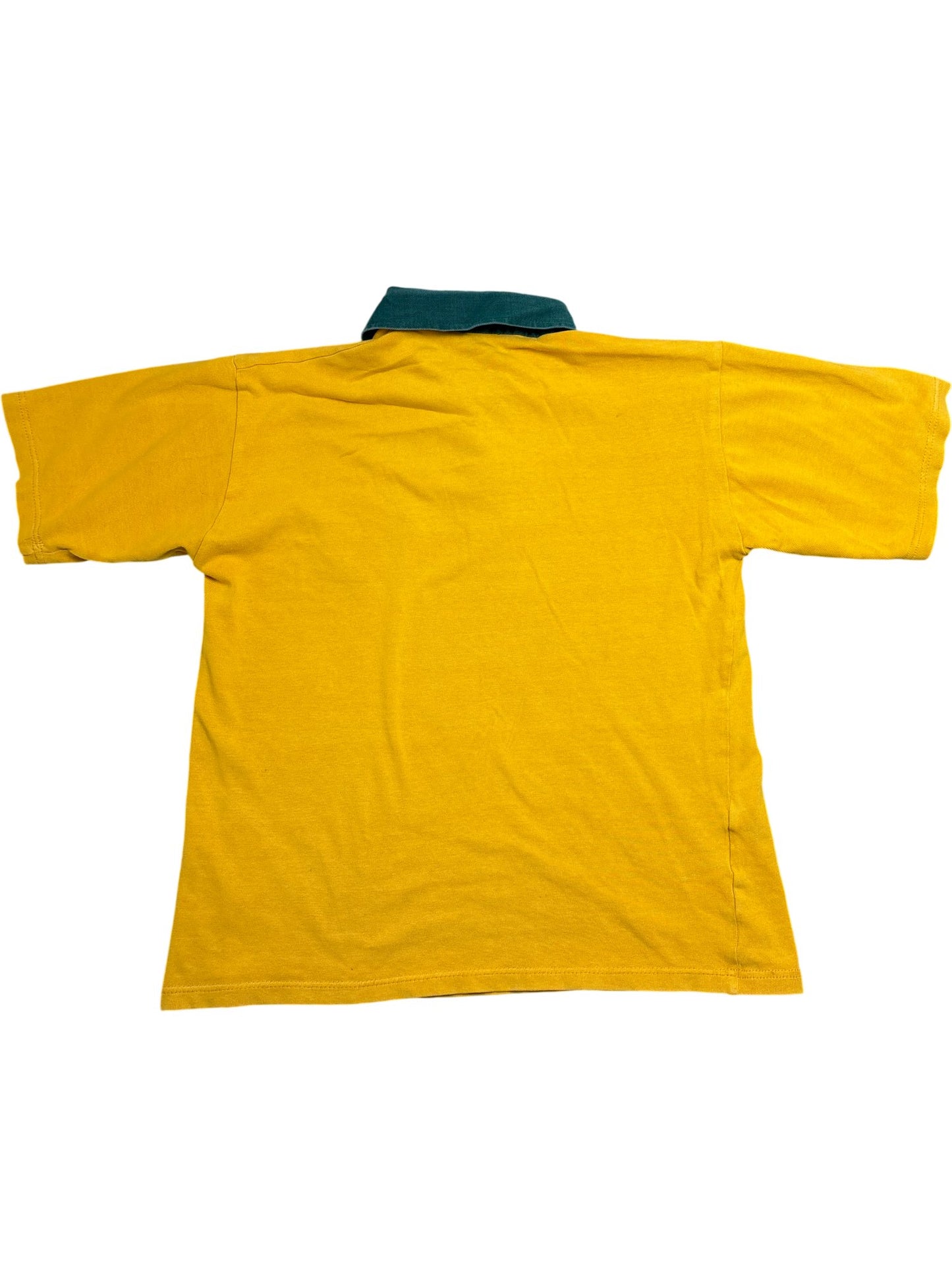 Vintage Yellow Rugby Australia Polo Shirt (M)