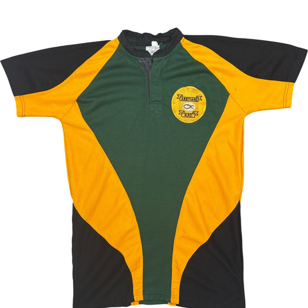 Vintage Green Yellow Rugby Jersey Team Parklands Number 14 (L)