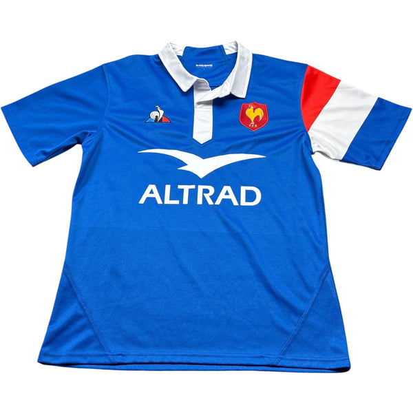 Vintage Blue Le Coq Sportif Rugby Shirt France Altrad (L)