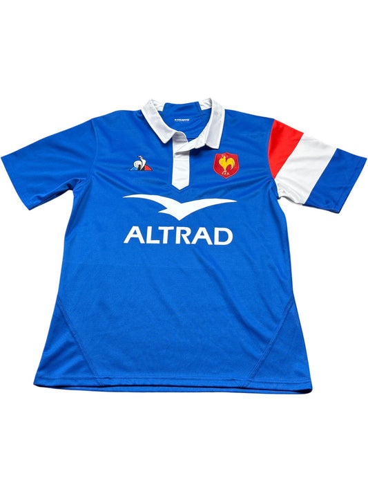 Vintage Blue Le Coq Sportif Rugby Shirt France Altrad (L)