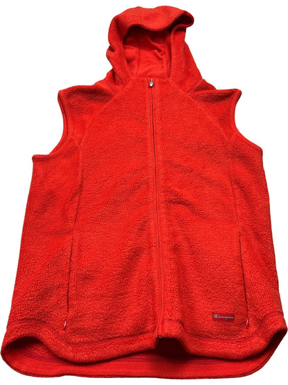Vintage Red Champion Fleece Vest (M)