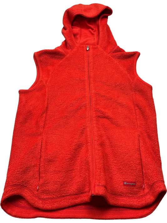 Vintage Red Champion Fleece Vest (M)