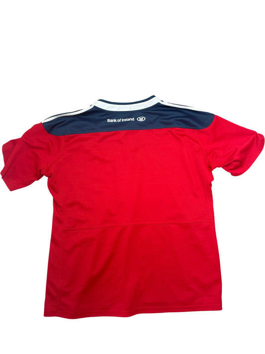 Vintage Red Adidas Rugby Jersey Munster (XXL)