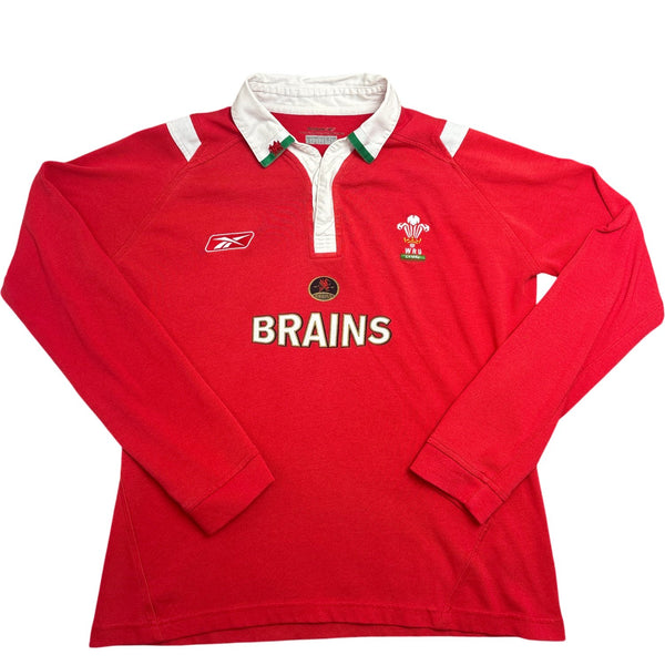 Vintage Red Reebok Rugby Shirt Wales WRU 2000s (L)