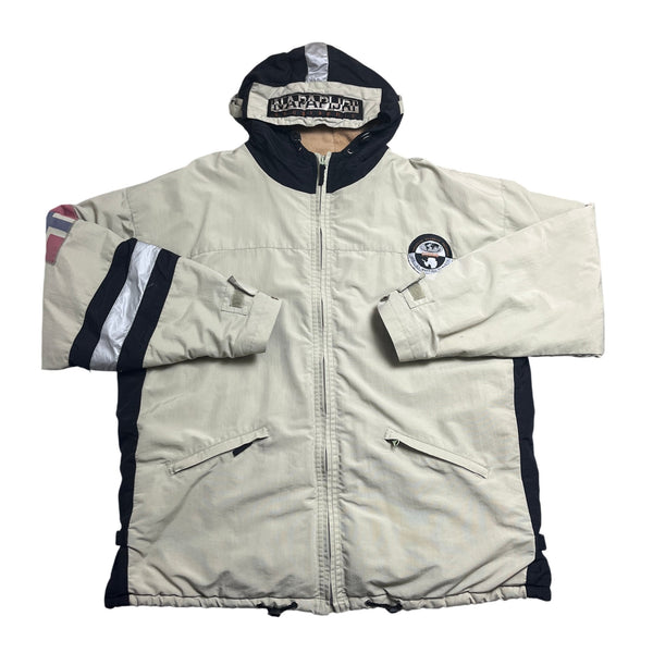 Vintage Beige Napapijri Jacket 90s (XL)