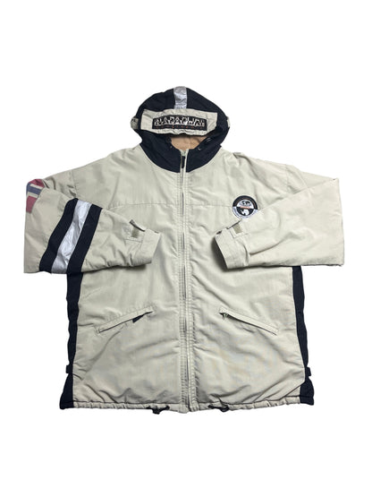 Vintage Beige Napapijri Jacket 90s (XL)