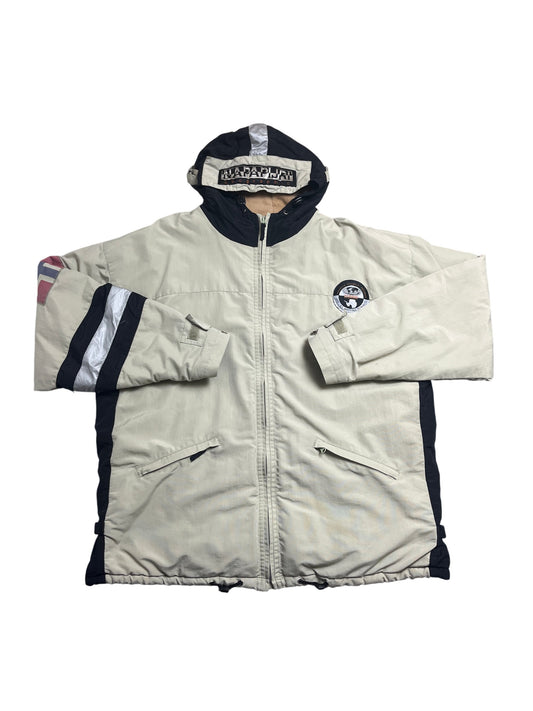 Vintage Beige Napapijri Jacket 90s (XL)