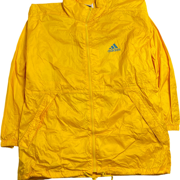 Vintage Yellow Adidas Windbreaker Spell-out (L)