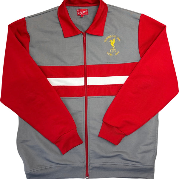 Vintage Red Track Jacket LFC Rome 1984 (L)
