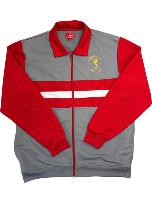 Vintage Red Track Jacket LFC Rome 1984 (L)