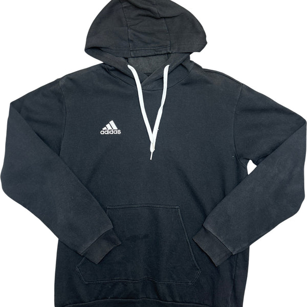 Vintage Black Adidas Hoodie (M)