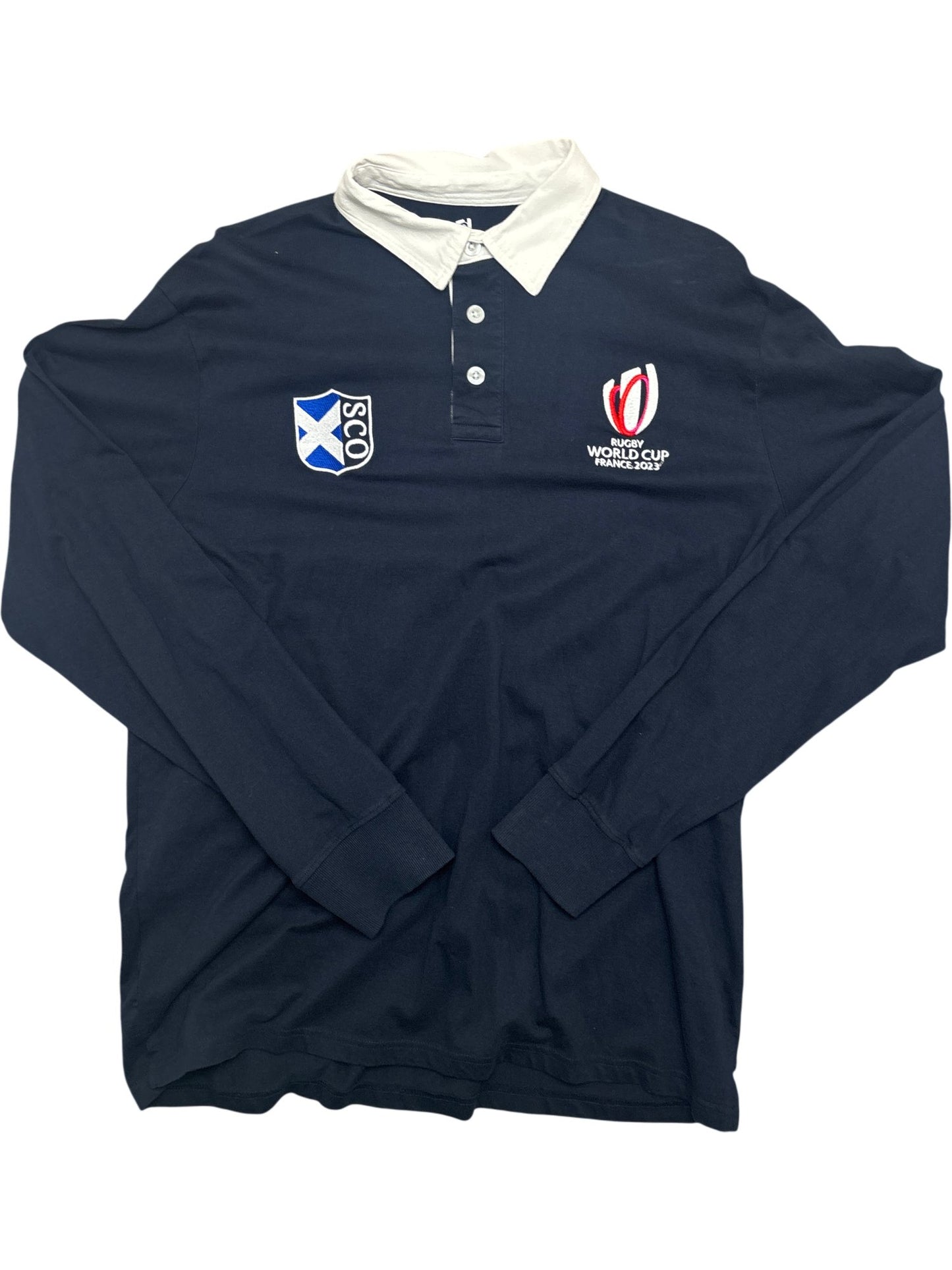 Vintage Navy Rugby World Cup 2023 Scotland Shirt (XL)