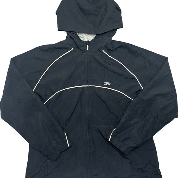 Vintage Black Reebok Windbreaker Y2K (L)