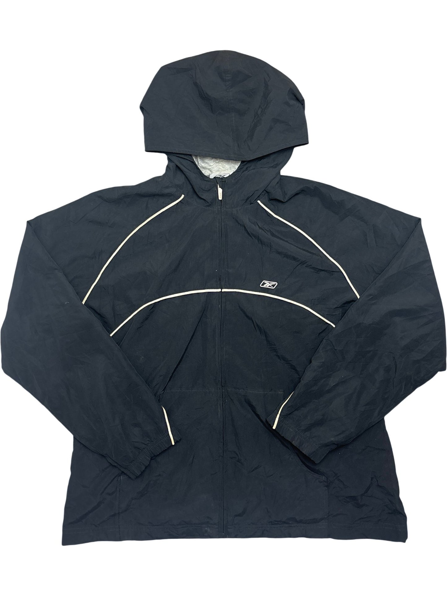 Vintage Black Reebok Windbreaker Y2K (L)