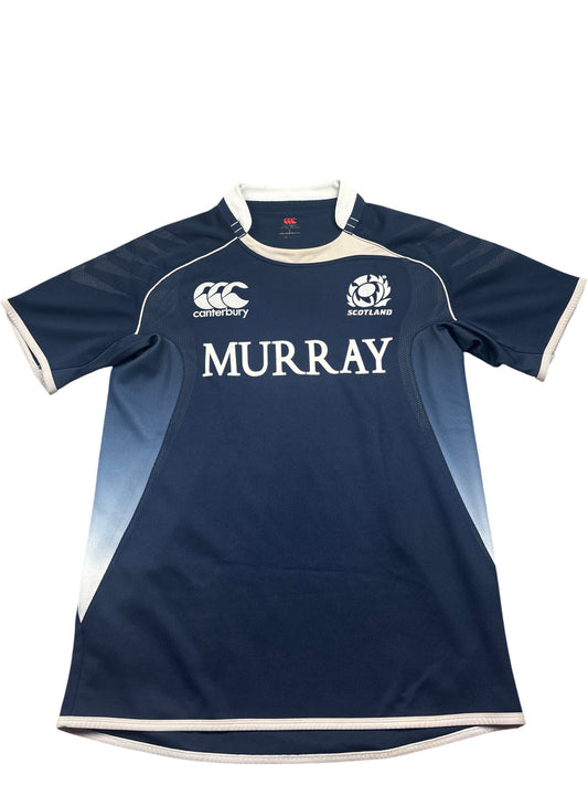 Vintage Navy Canterbury Scotland Rugby Shirt (L)