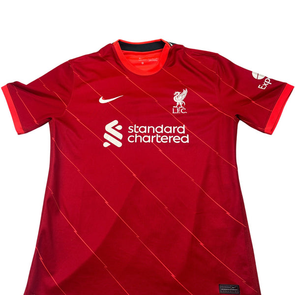Vintage Red Nike Football Jersey LFC 2020s (XL)