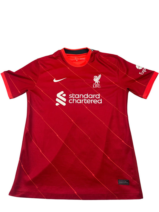 Vintage Red Nike Football Jersey LFC 2020s (XL)