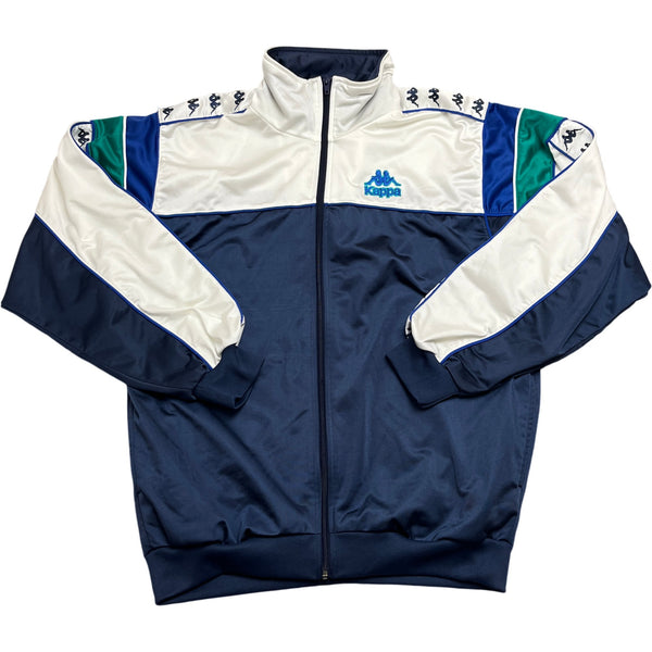 Vintage White Blue Kappa Track Jacket 90s (L)
