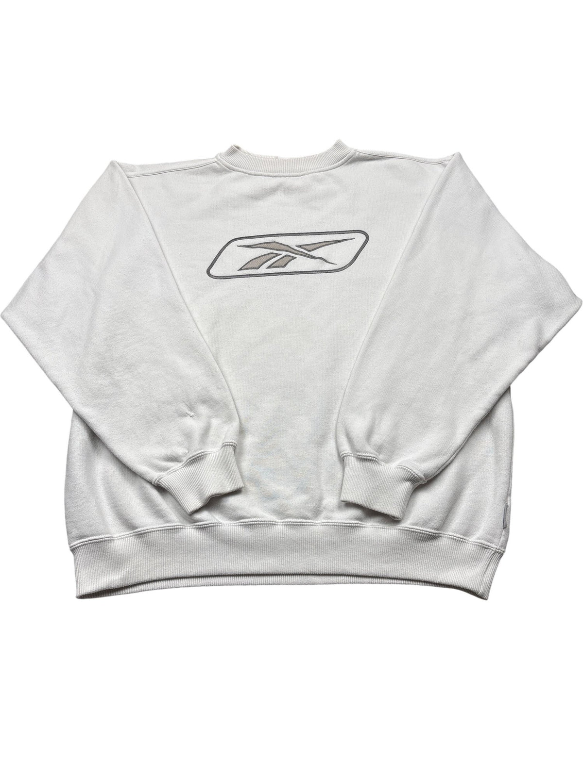 Vintage White Reebok Sweatshirt 90s (M)
