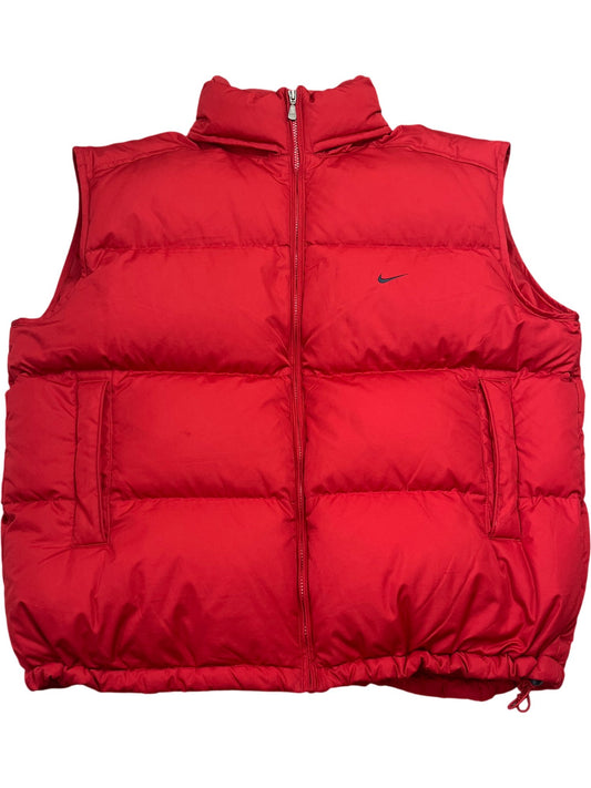 Vintage Red Nike Puffer Vest (XL)
